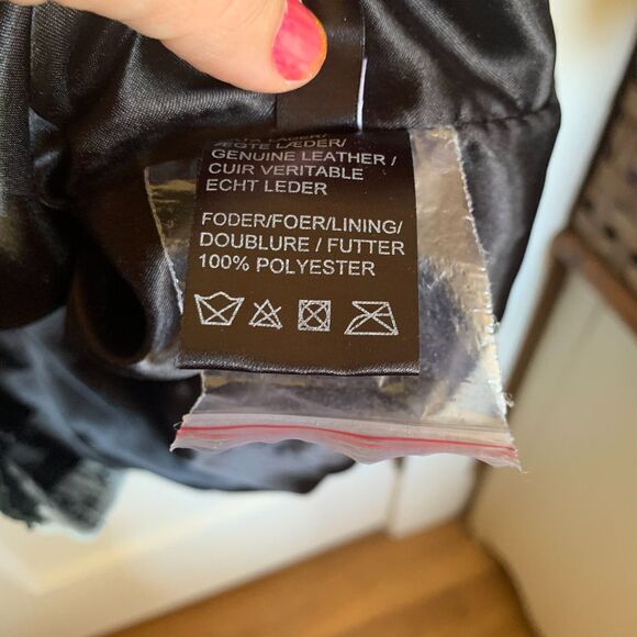 C'ARLA du Nord Leather Sweater Jacket European Sz 46 Scandinavian Design NWOT - Picture 3 of 7